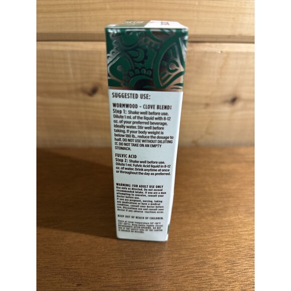 GuruNanda Paracleanse 2 Step Kit Fulvic Acid Wormwood, 2X 1oz Ex 2024 SEALED - Picture 2 of 5